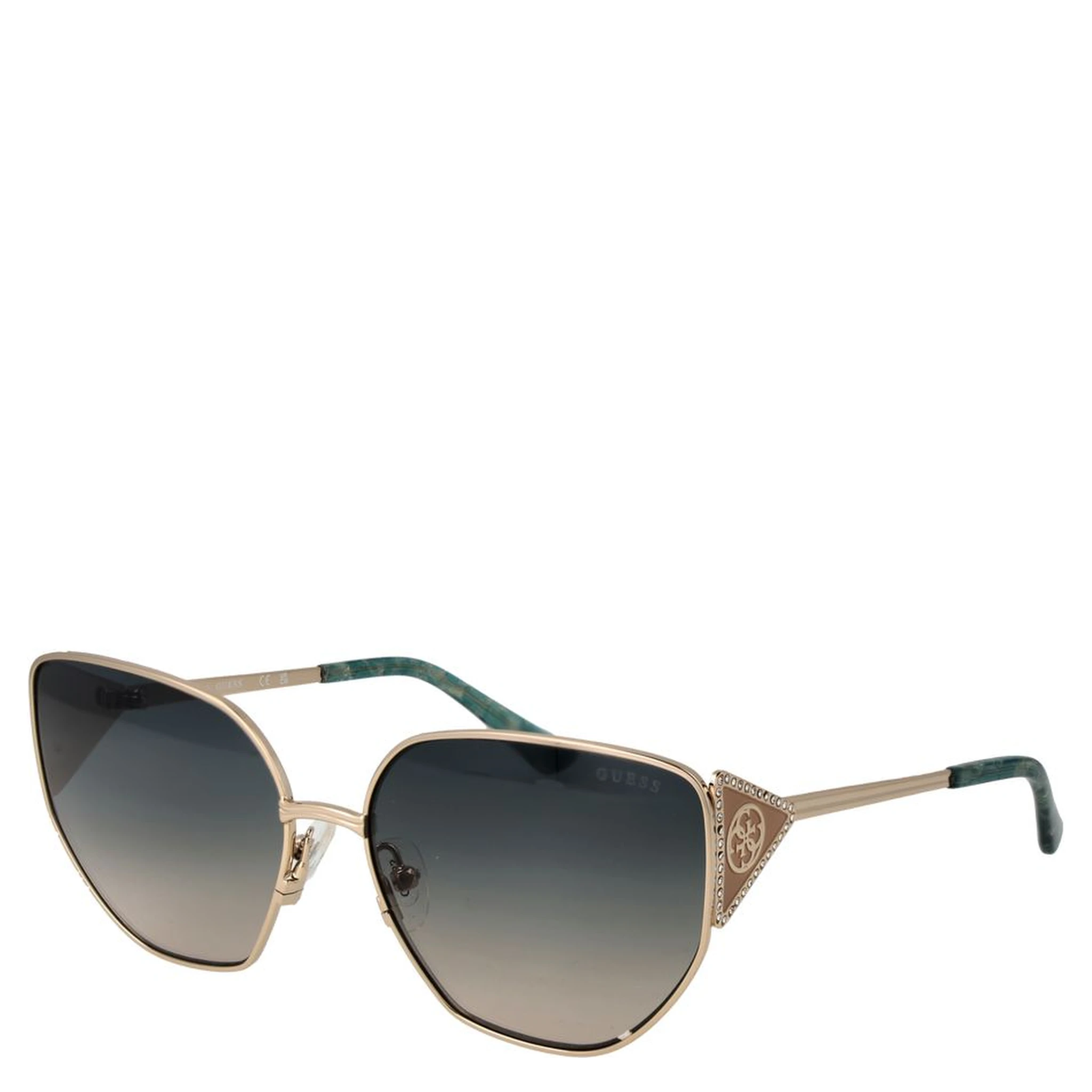 نظارات شمسية معدنية ذهبية