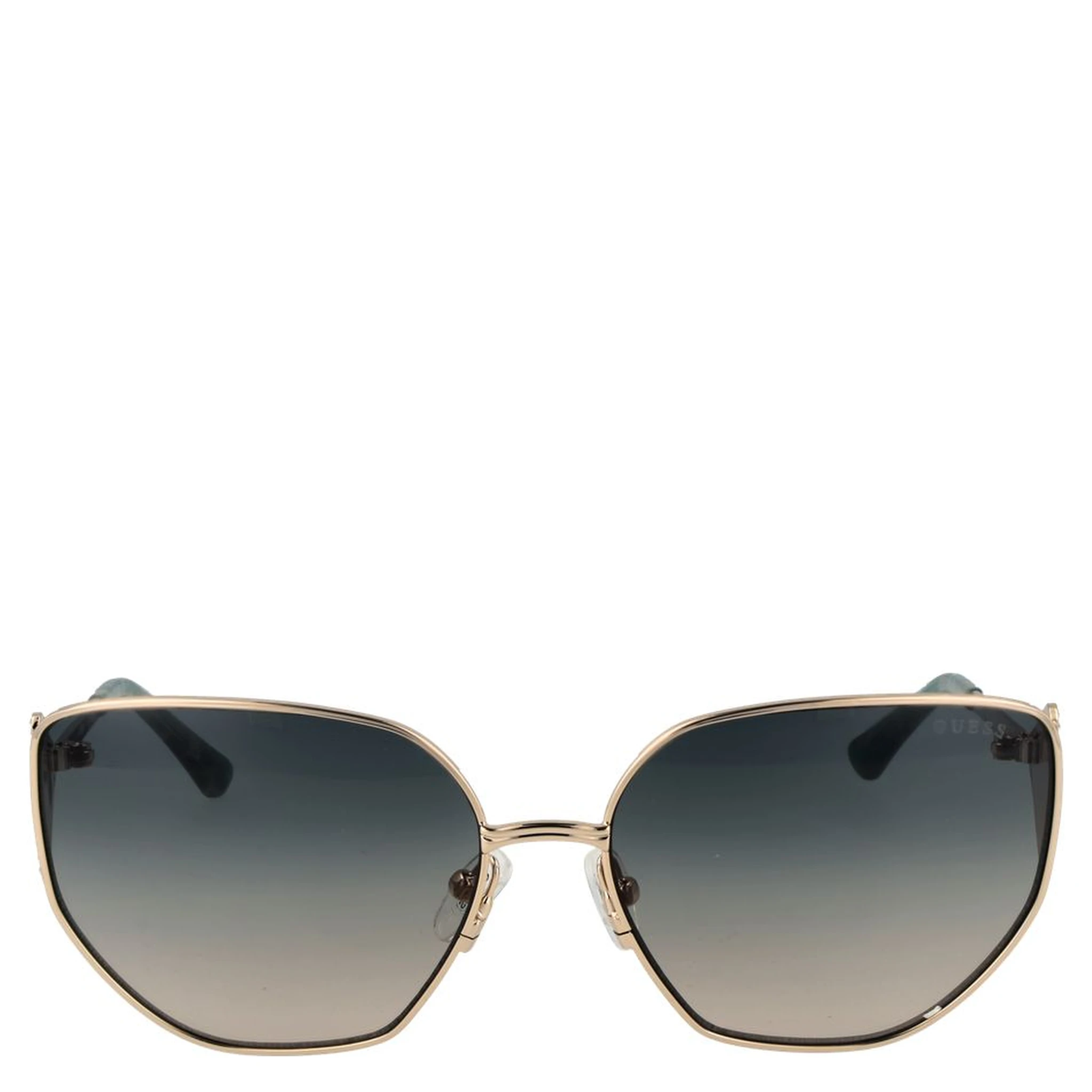 نظارات شمسية معدنية ذهبية