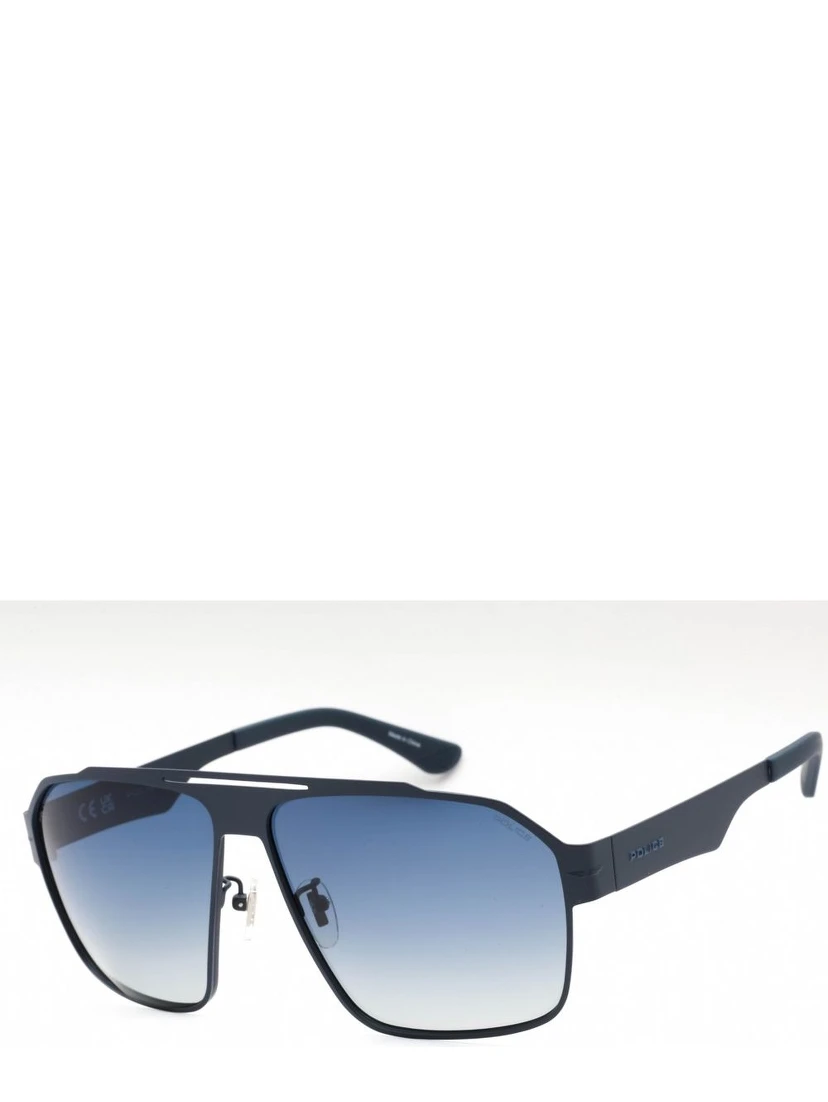 Blue Metal Sunglasses