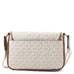 Beige Canvas Crossbody Bag