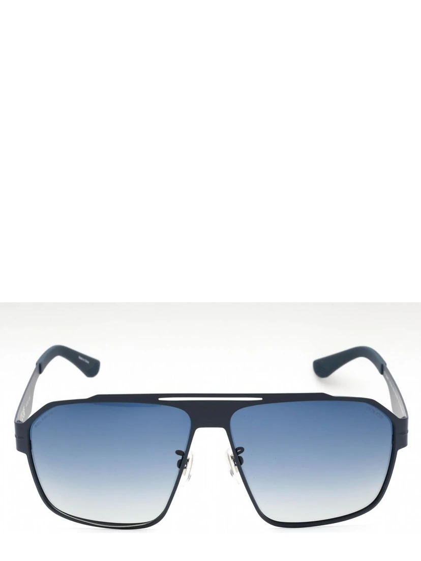 Blue Metal Sunglasses
