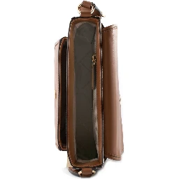 Beige Canvas Crossbody Bag