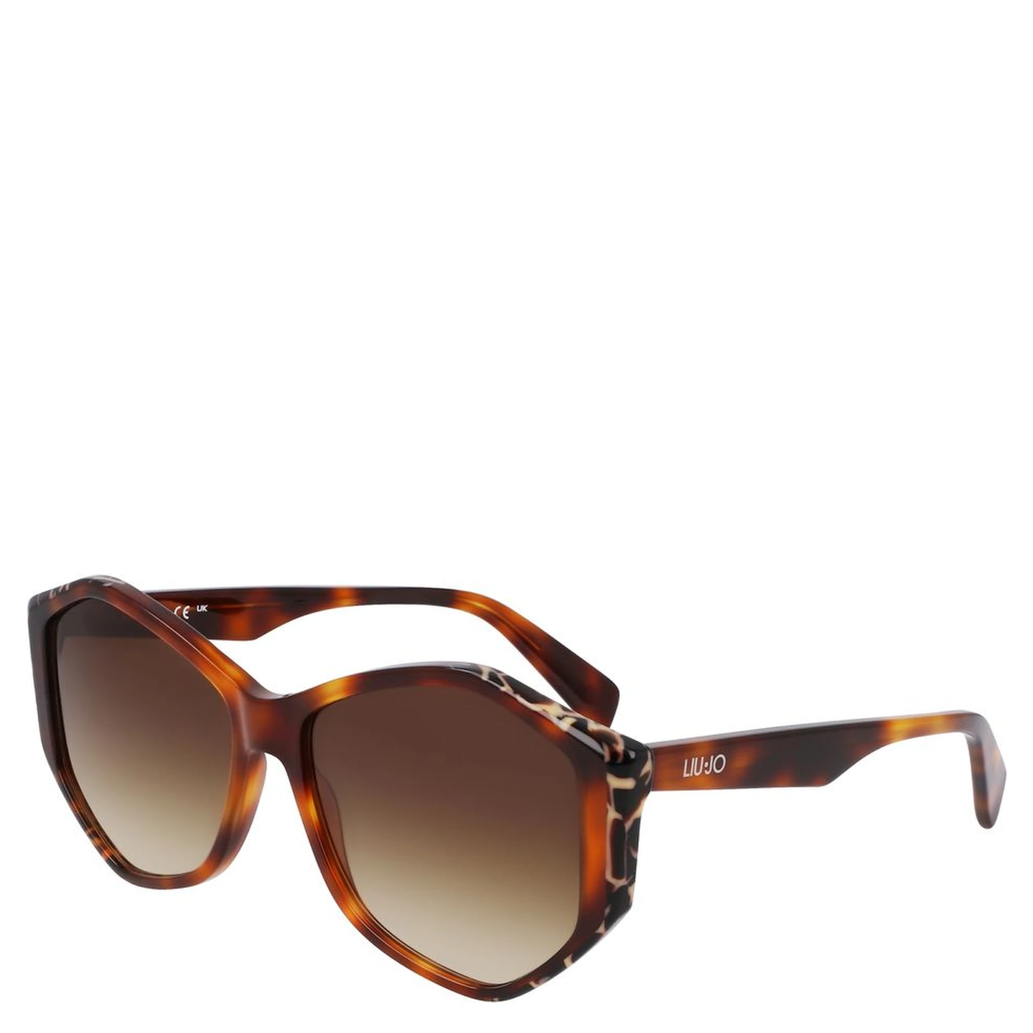 نظارات شمسية بنية اللون من الأسيتات