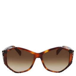 نظارات شمسية بنية اللون من الأسيتات