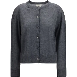 Gray Cashmere Cardigan