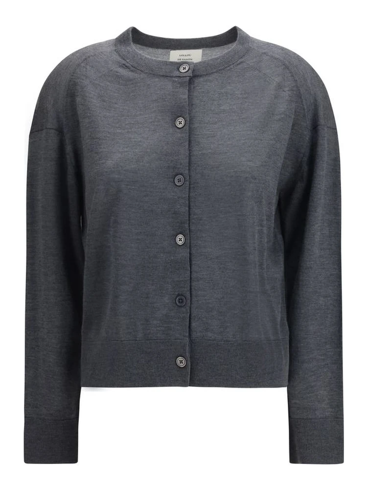Gray Cashmere Cardigan