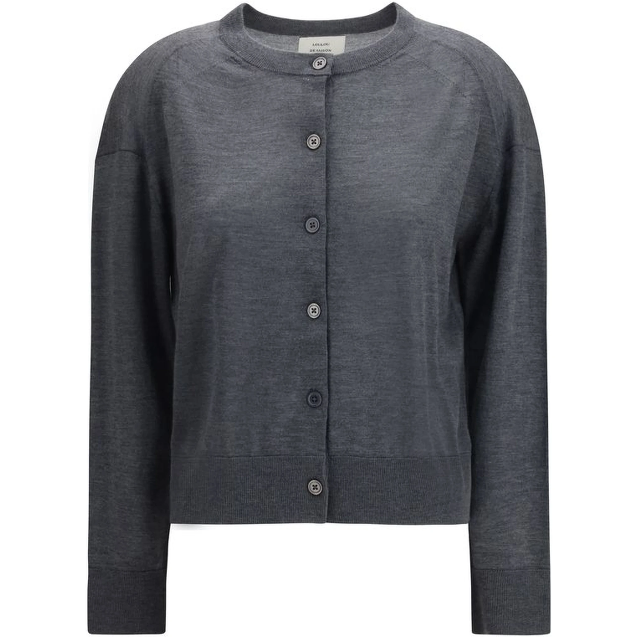 Gray Cashmere Cardigan