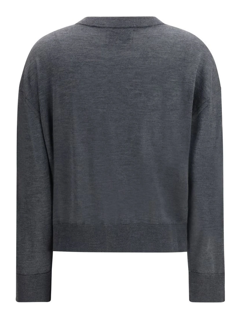 Gray Cashmere Cardigan