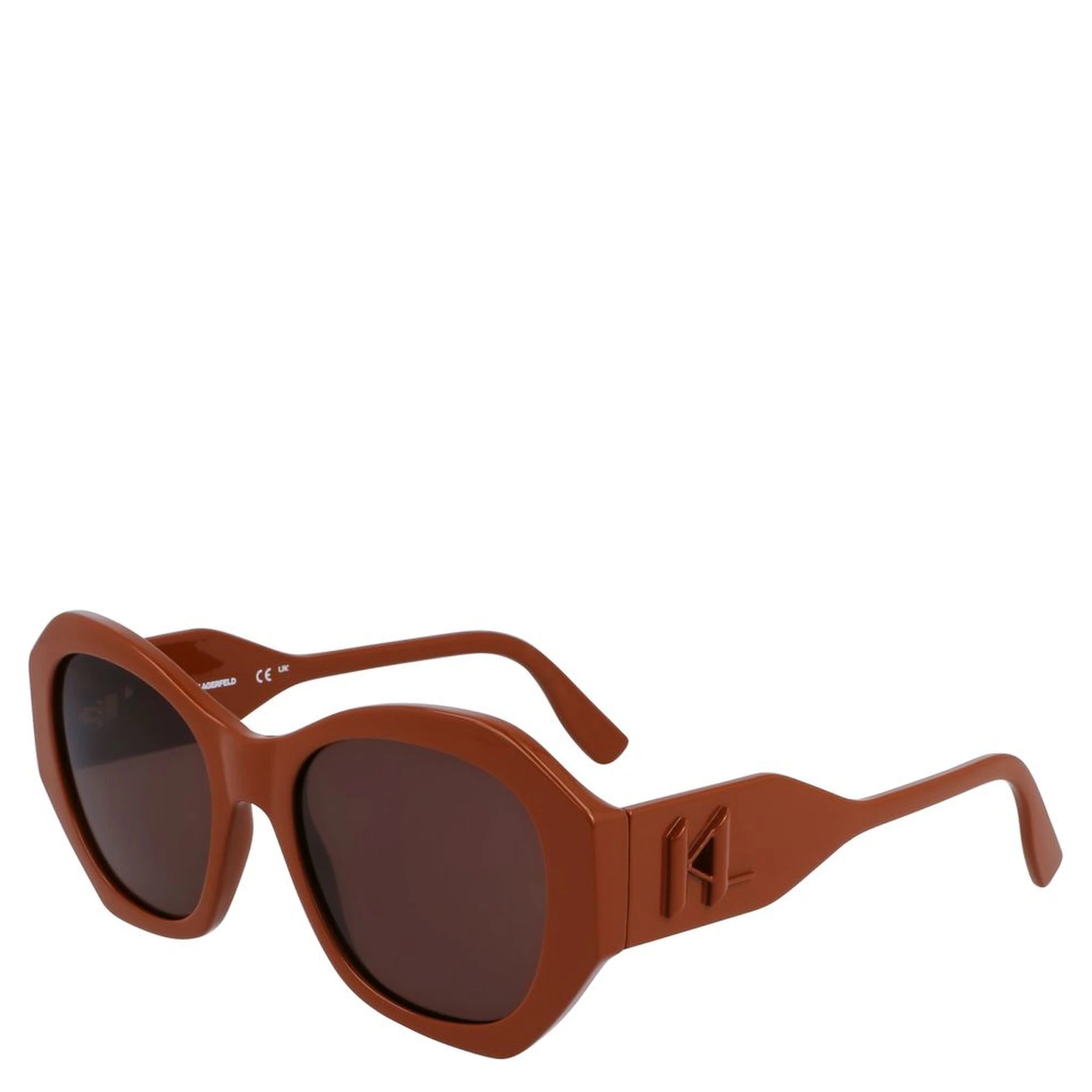 Brown Injected Sunglasses