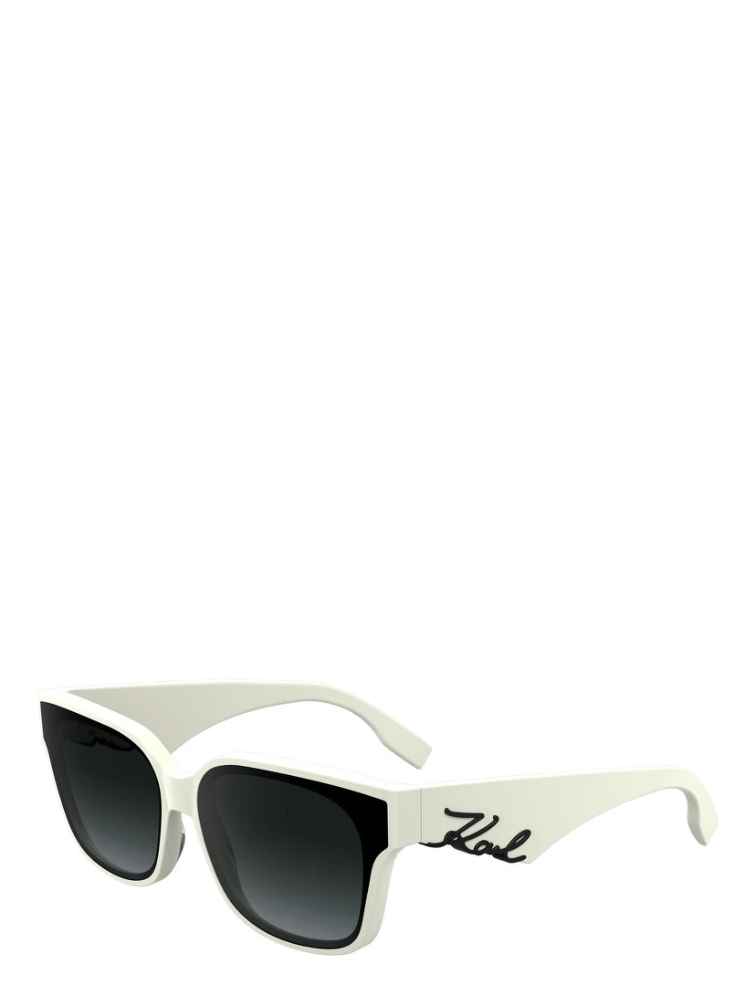 White Acetate Sunglasses