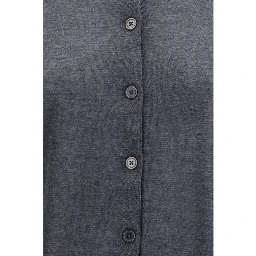 Gray Cashmere Cardigan