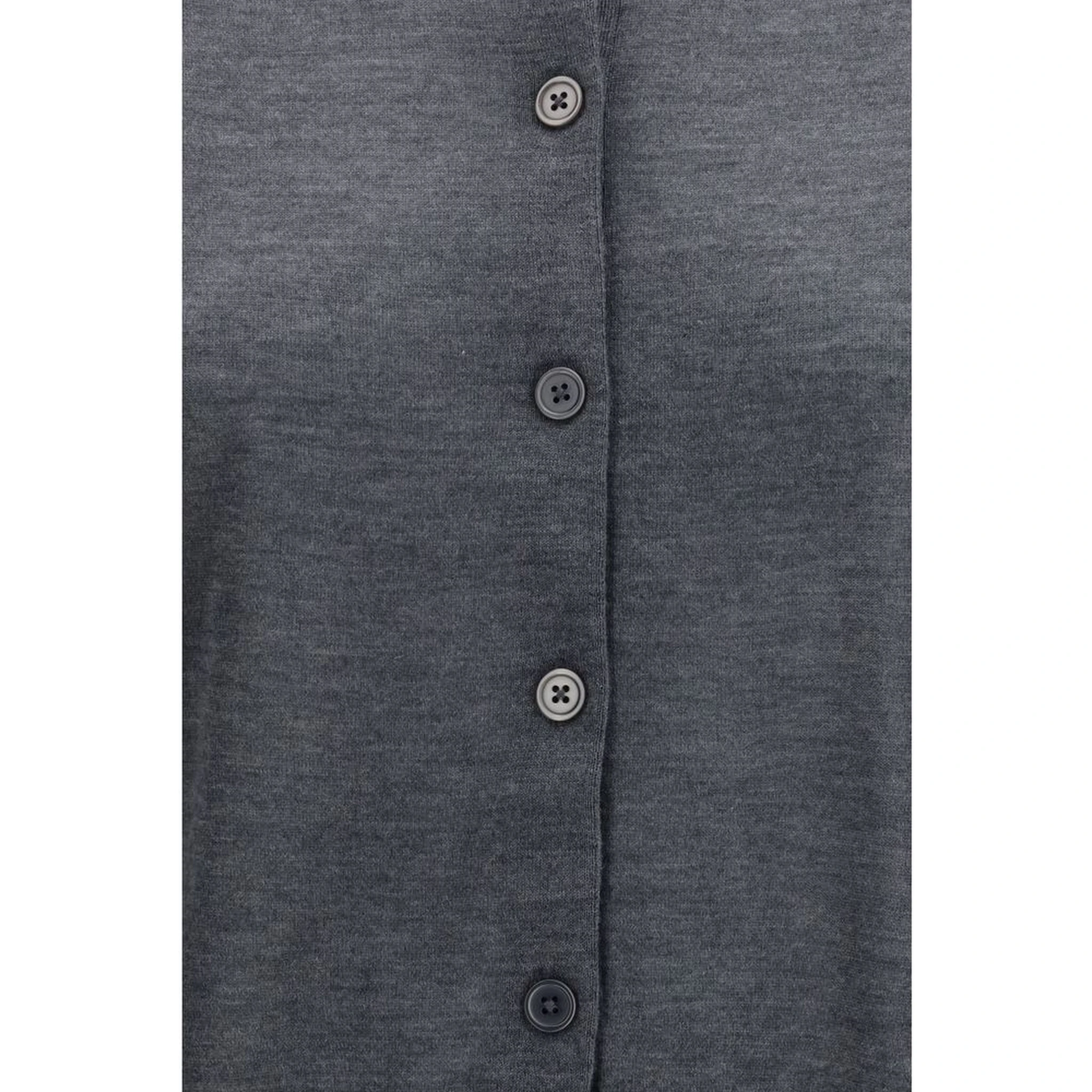 Gray Cashmere Cardigan