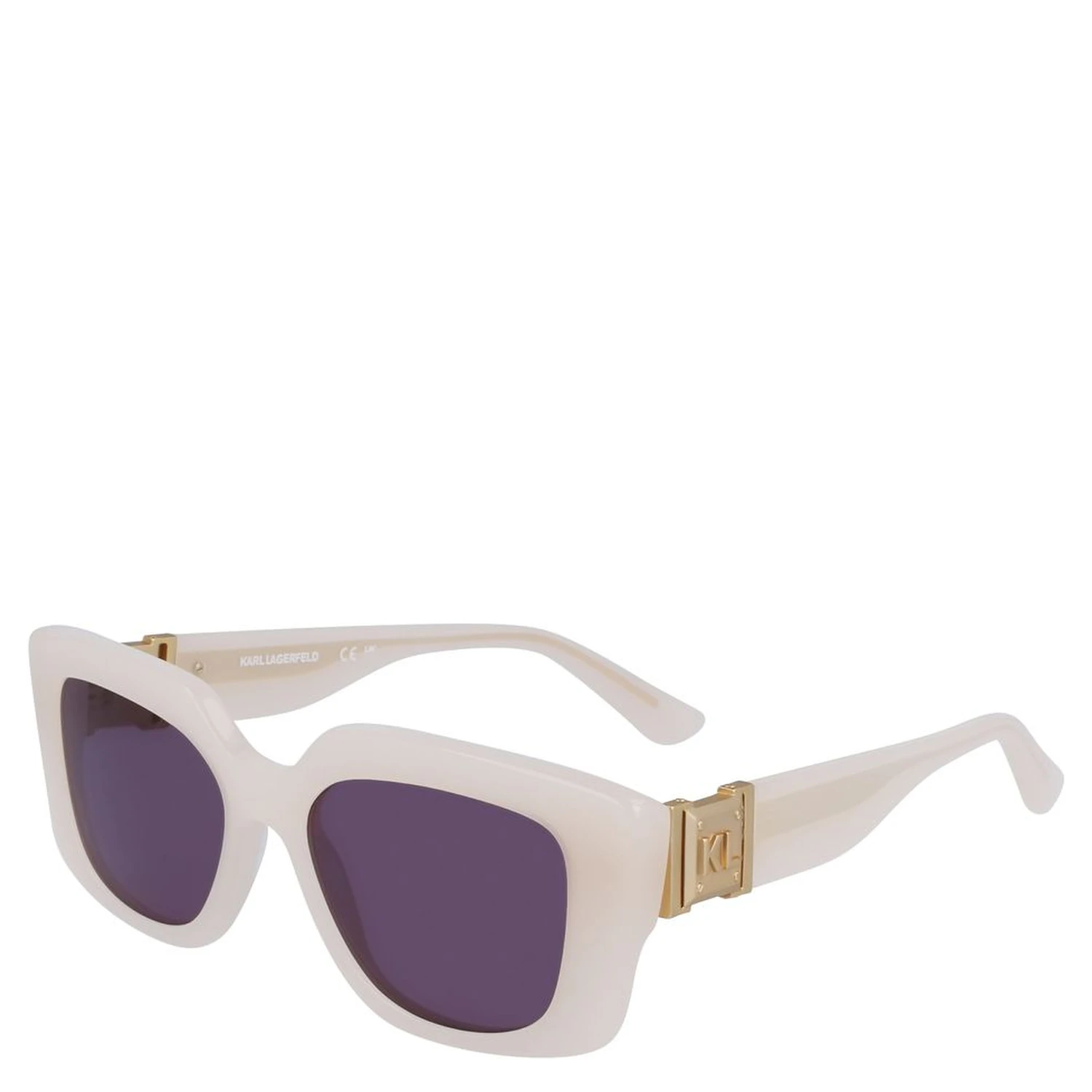 Beige Acetate Sunglasses
