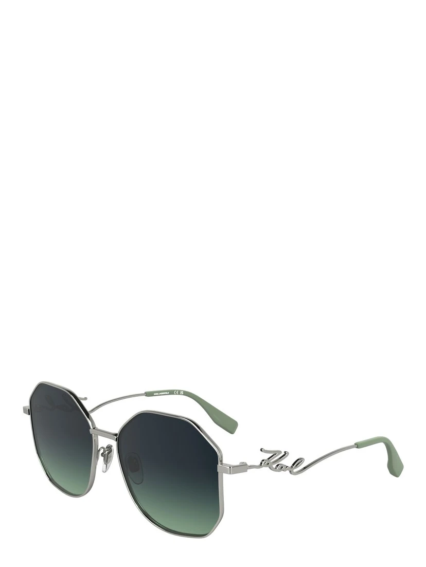 Gray Metal Sunglasses