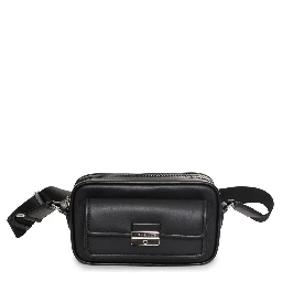 Black Fur Belt Bag