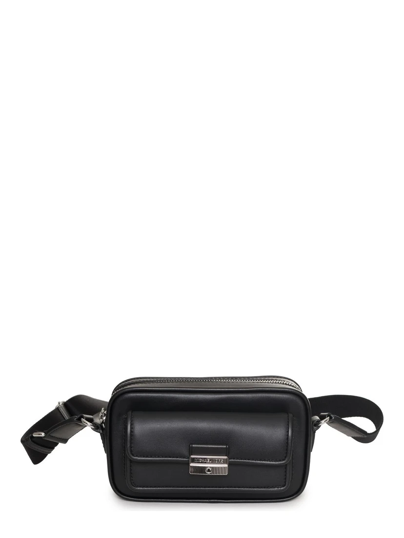 Black Fur Belt Bag