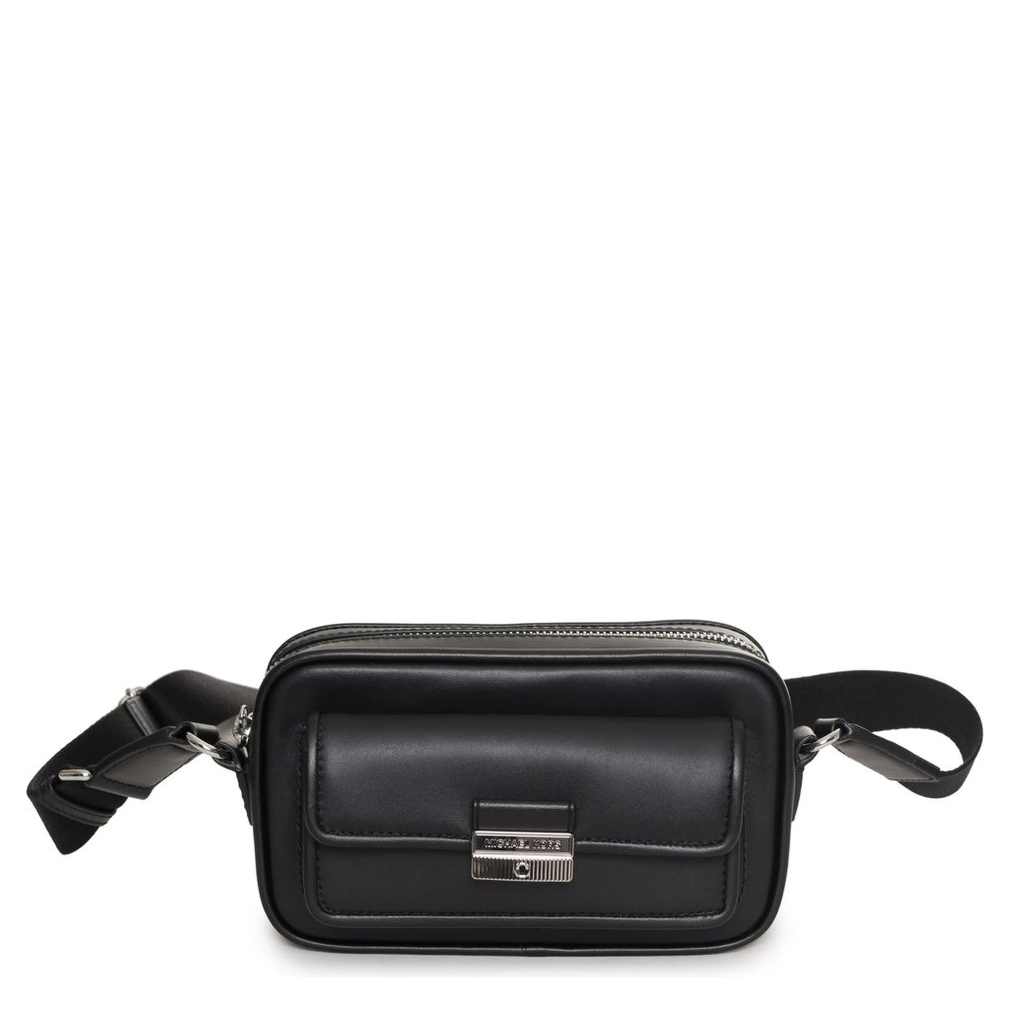 Black Fur Belt Bag