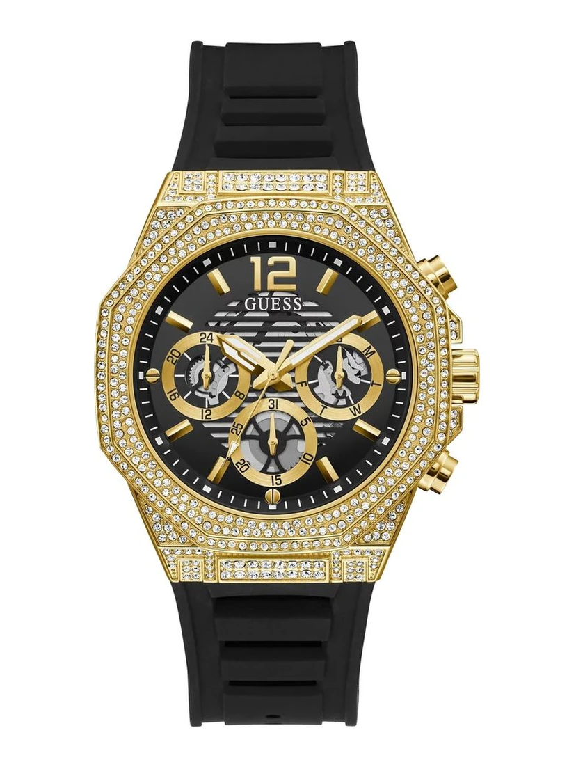 Black Synthetic Dress Watch