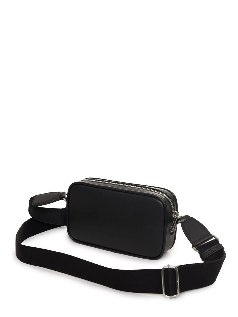 Black Fur Belt Bag