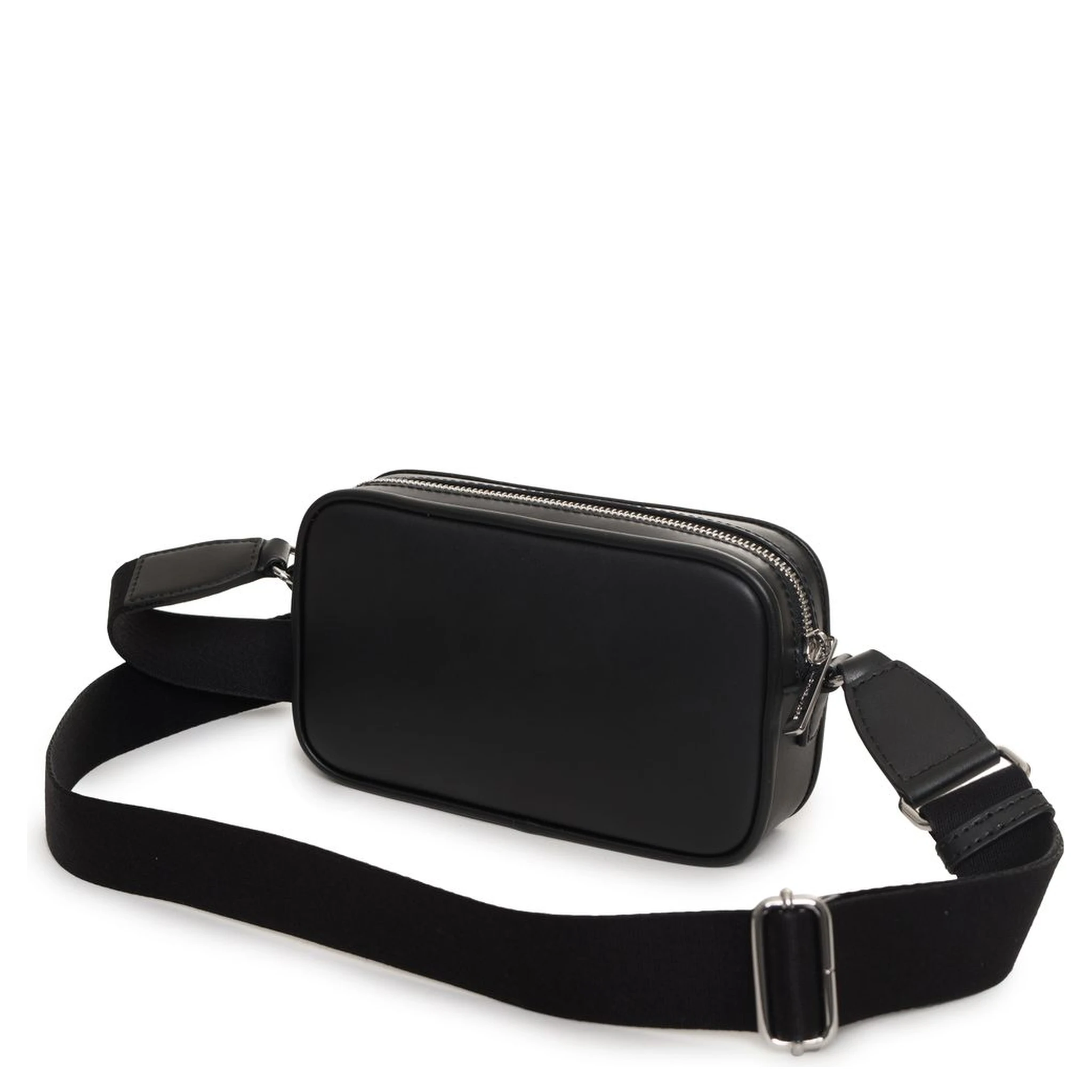 Black Fur Belt Bag