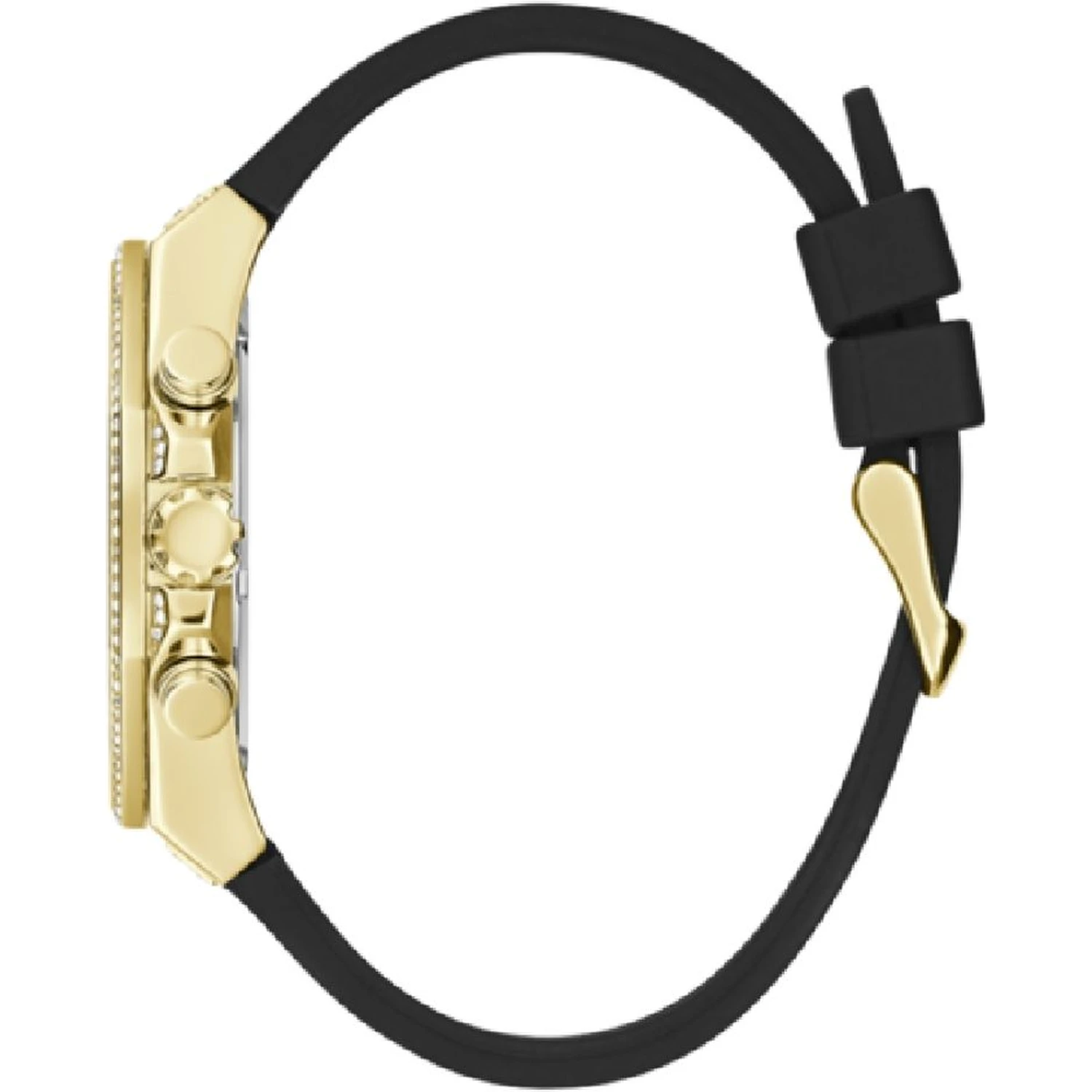 Black Synthetic Dress Watch