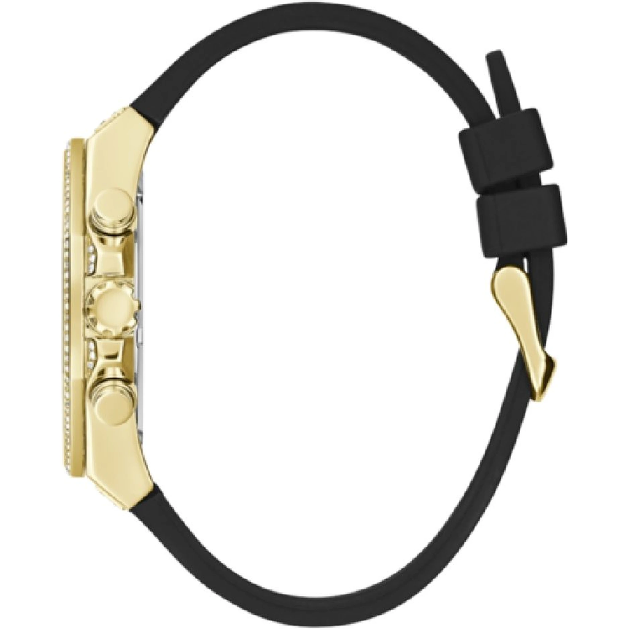 Black Synthetic Dress Watch