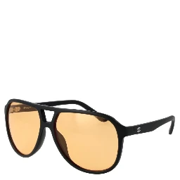 Brown Stainless Steel Sunglasses