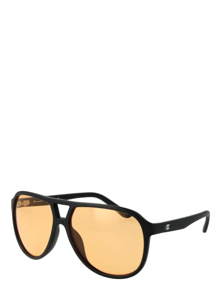Brown Stainless Steel Sunglasses