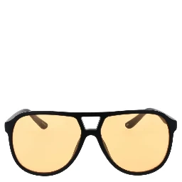 Brown Stainless Steel Sunglasses
