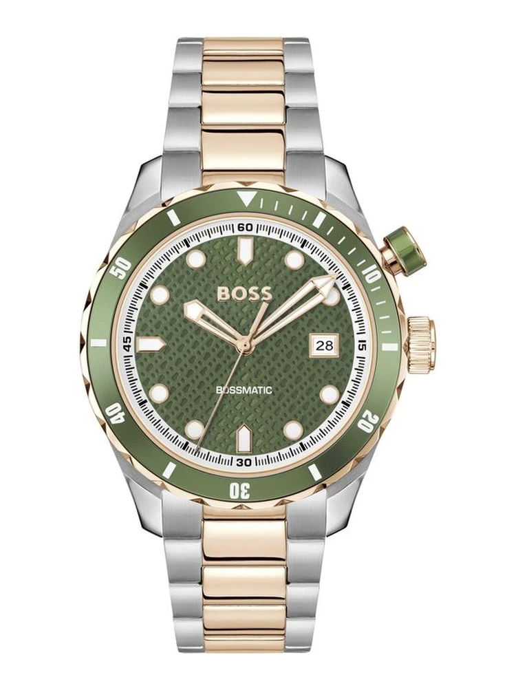 Gray Stainless Steel Dress Watch