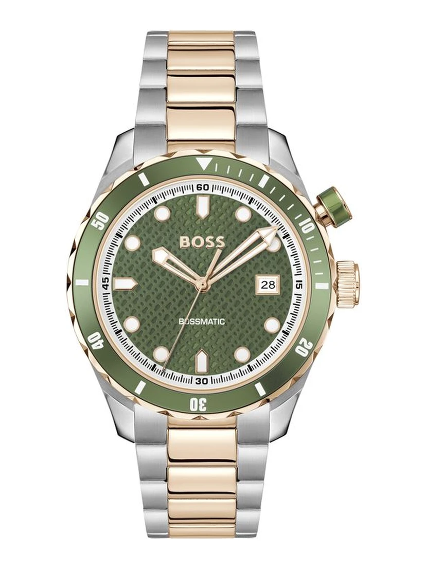 Gray Stainless Steel Dress Watch