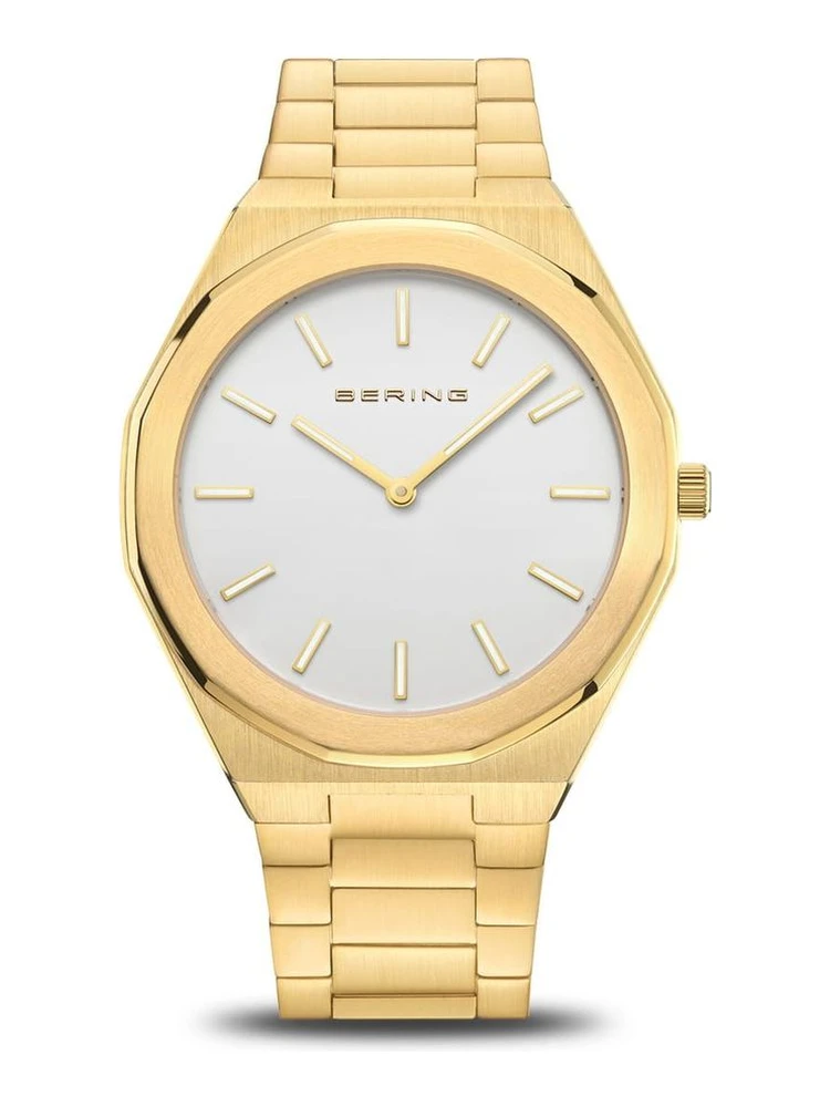 Gold Stainless Steel Dress Watch