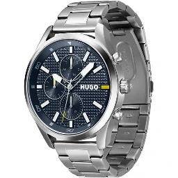 Gray Stainless Steel Dress Watch