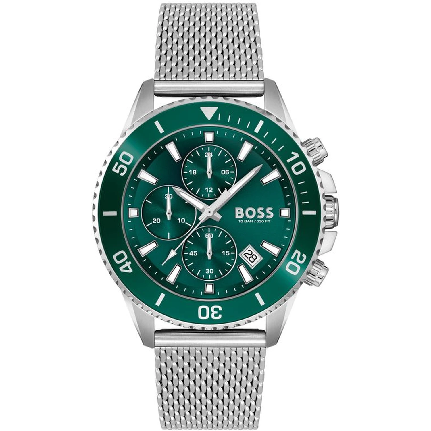 Gray Stainless Steel Dress Watch
