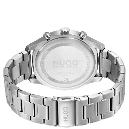 Gray Stainless Steel Dress Watch