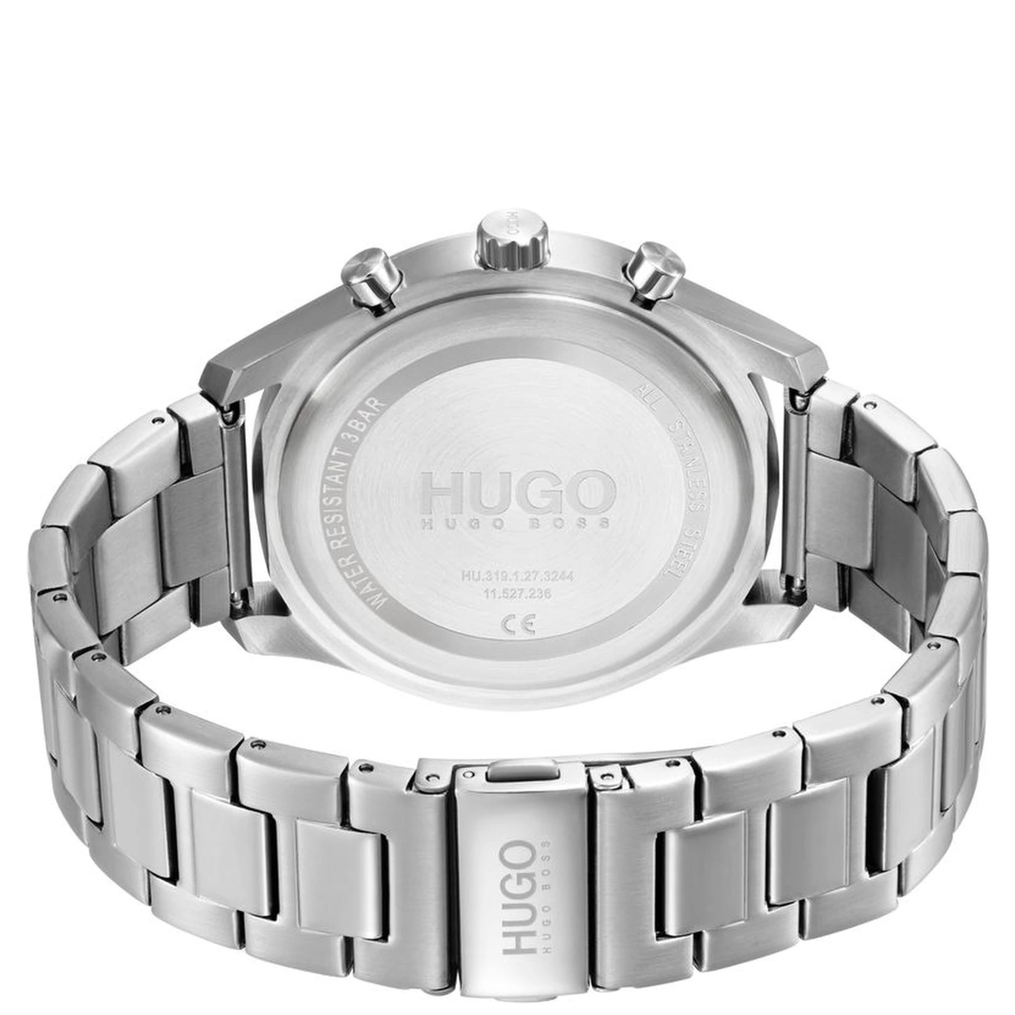 Gray Stainless Steel Dress Watch