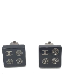 Coco Mark Square Clip-On Earrings