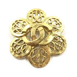 Chanel Costume Jewlery Vintage Brooch Coco Medallian