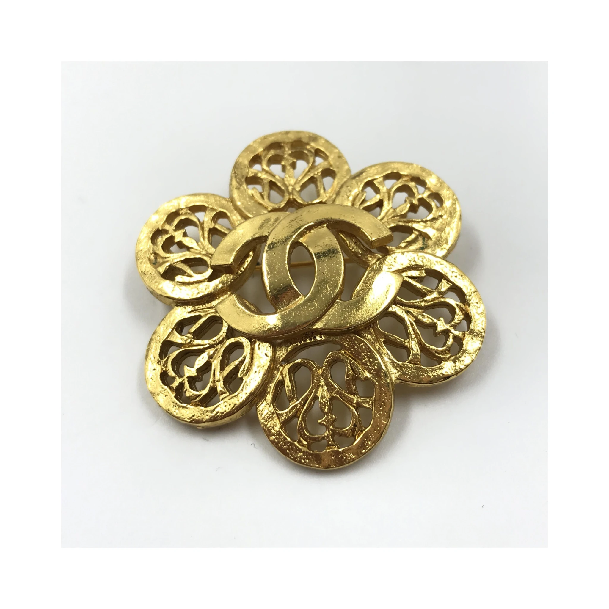 Chanel Costume Jewlery Vintage Brooch Coco Medallian