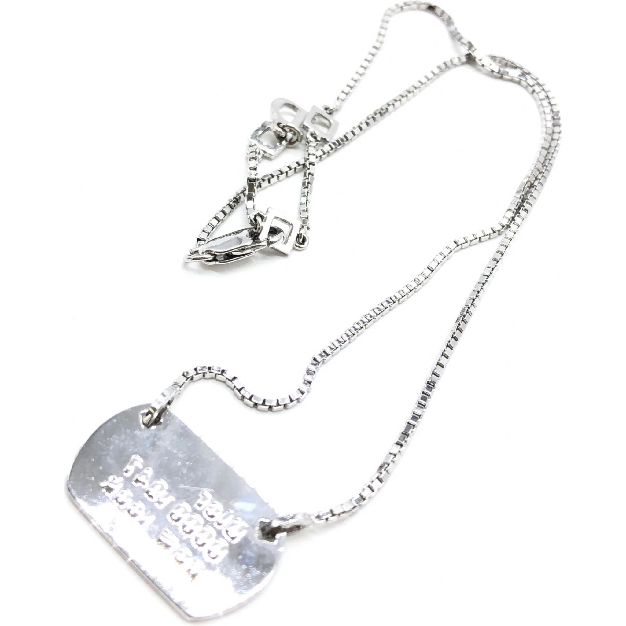 Dior 925 Sterling Silver Antique Art Deco Howard & Co. "Port" Necklace