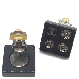 Coco Mark Square Clip-On Earrings