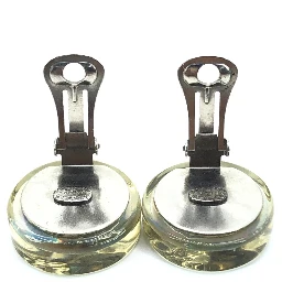 Vintage Holographic Logo Clip-On Earrings