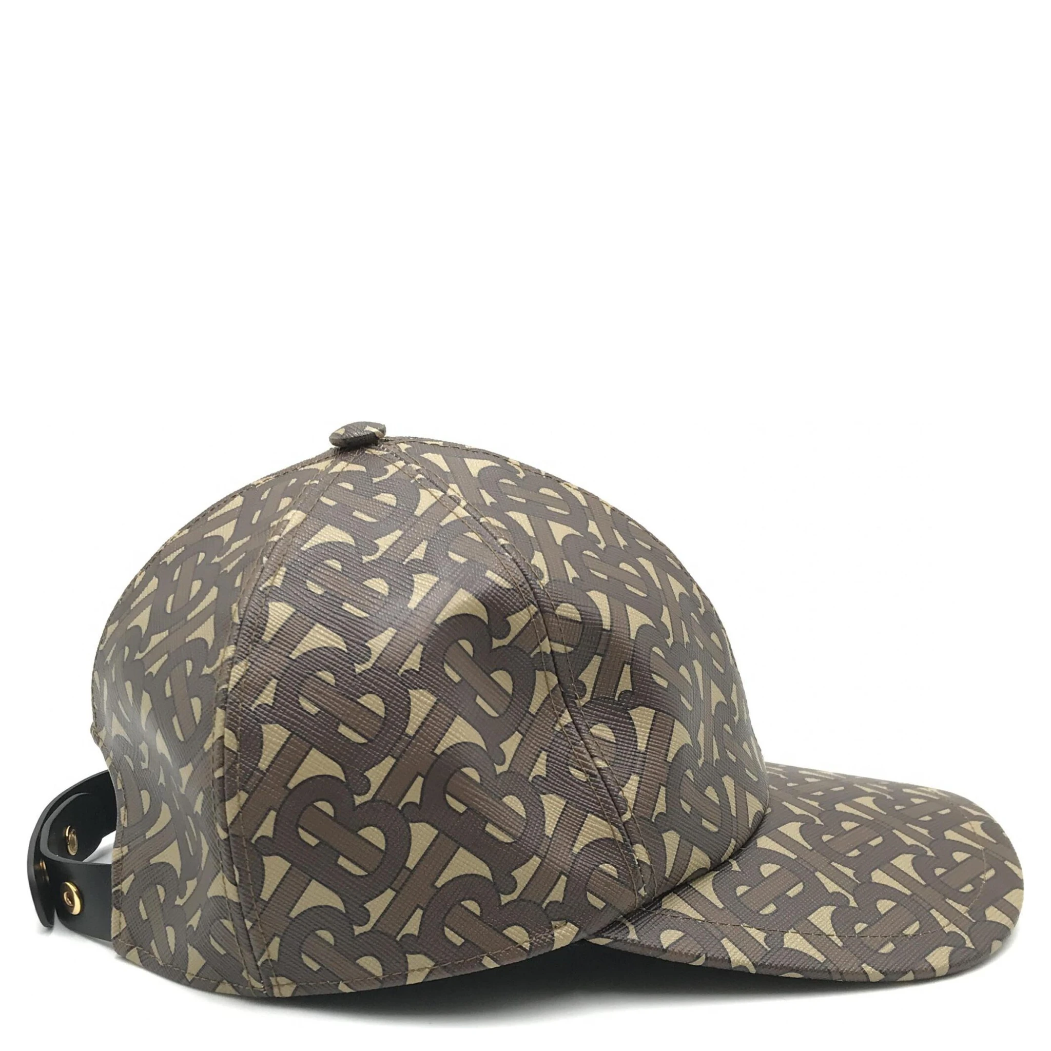 TB Monogram Baseball Cap In Brown