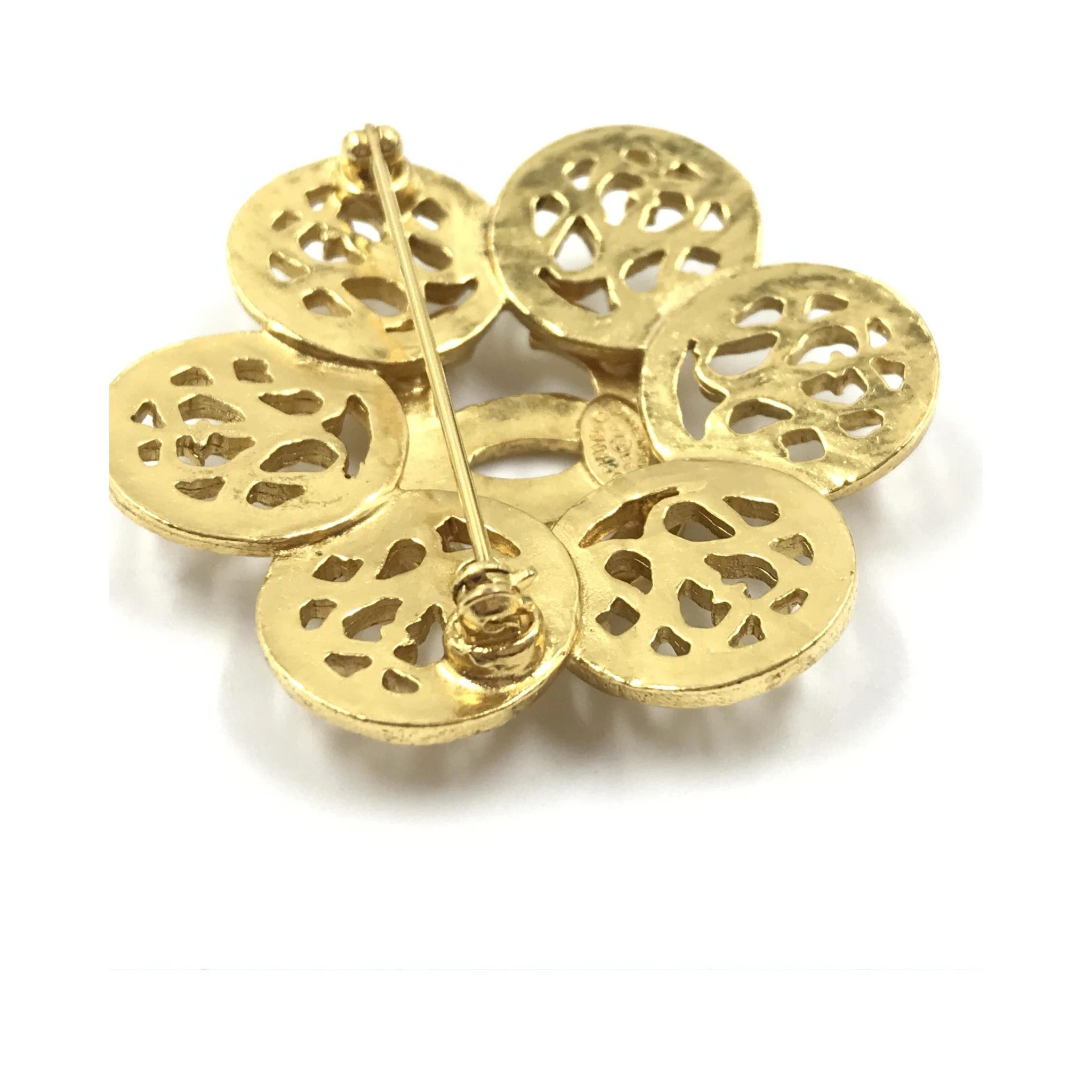 Chanel Costume Jewlery Vintage Brooch Coco Medallian