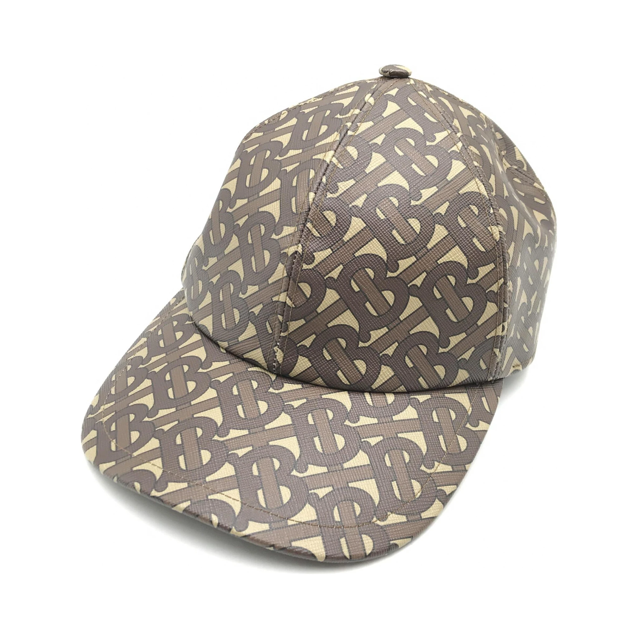 TB Monogram Baseball Cap In Brown