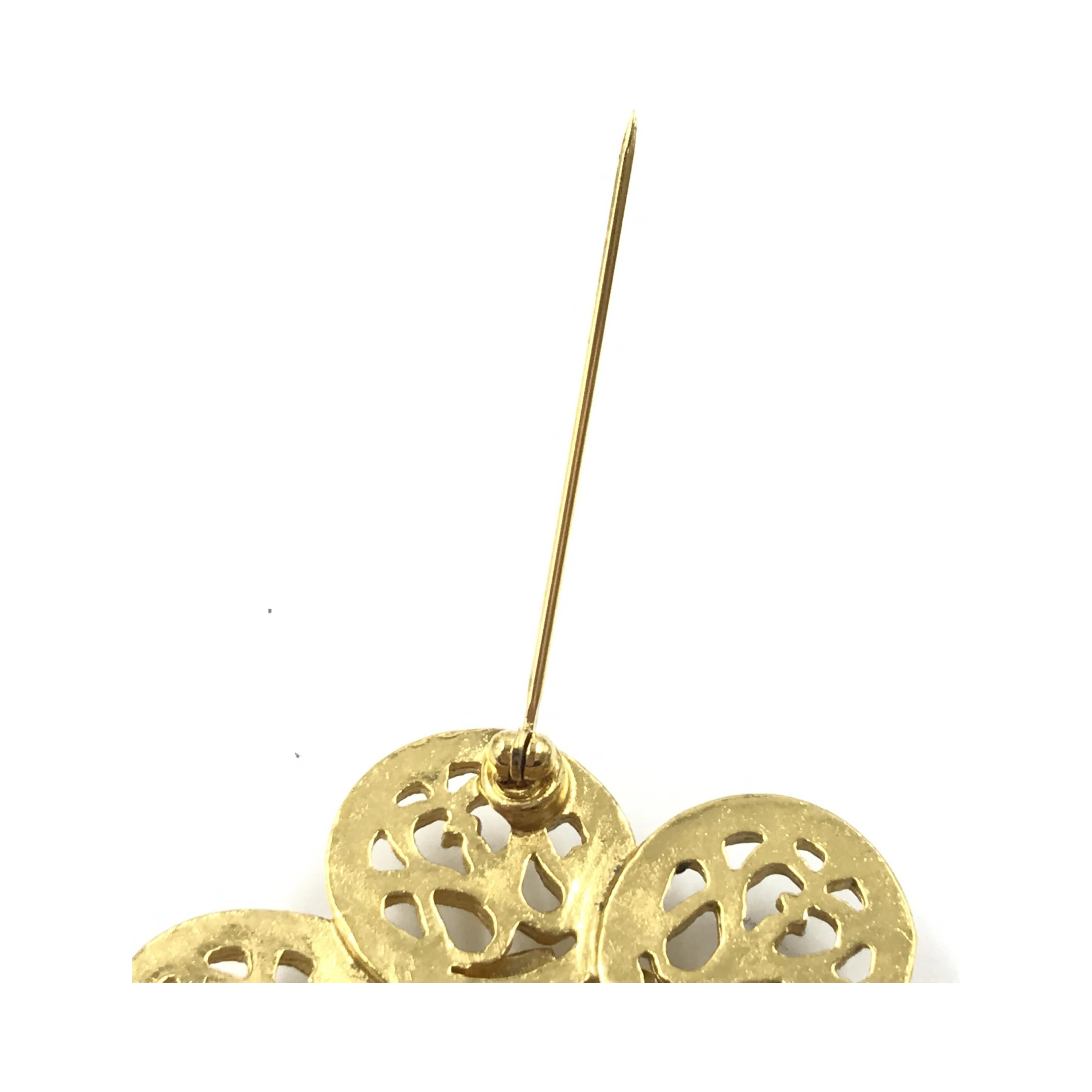 Chanel Costume Jewlery Vintage Brooch Coco Medallian