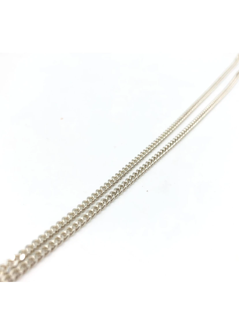 Sterling Silver G Bar Pendant Necklace