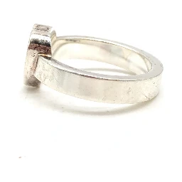 Sterling Silver Heart Trademark Ring, US Size 5.5