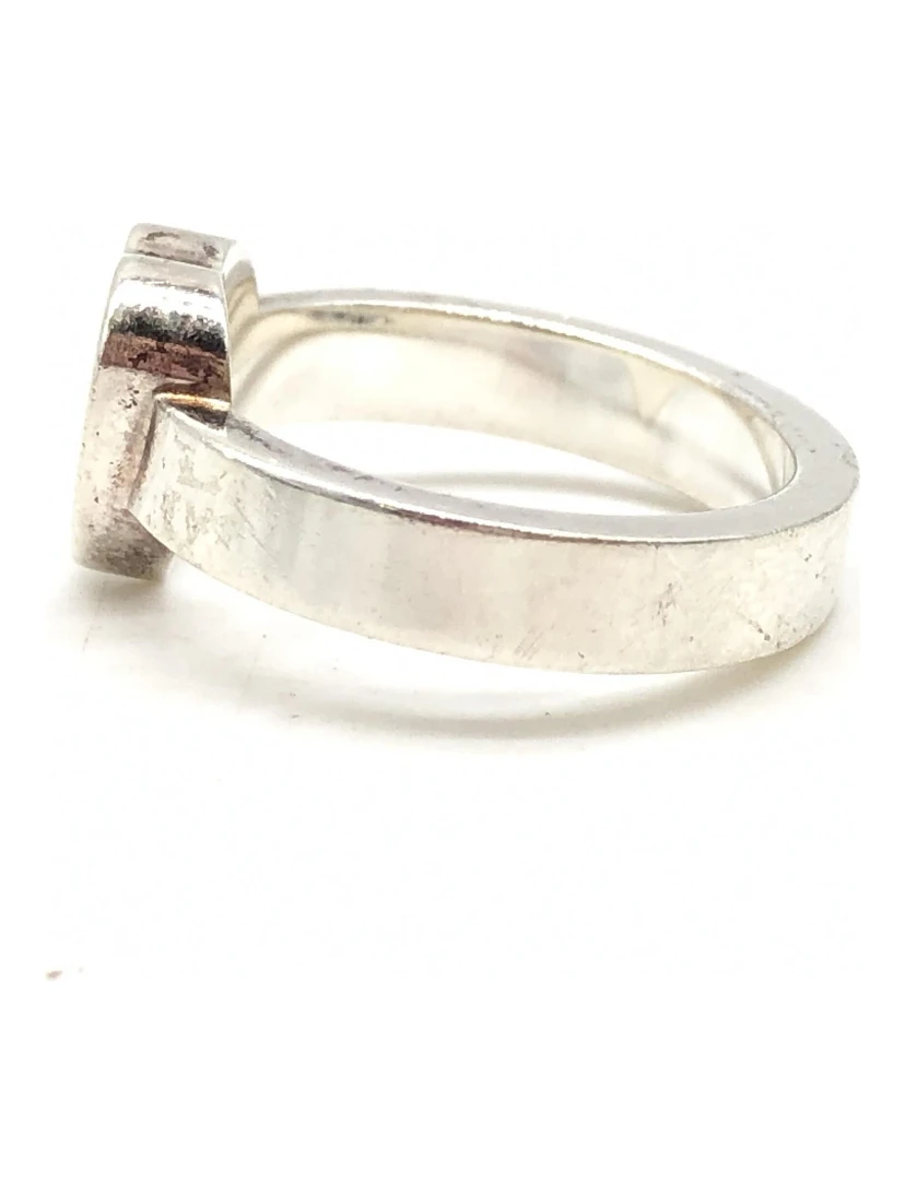 Sterling Silver Heart Trademark Ring, US Size 5.5