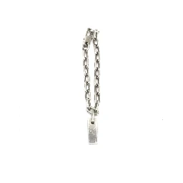 Sterling Silver Logo Plate Chain Bracelet